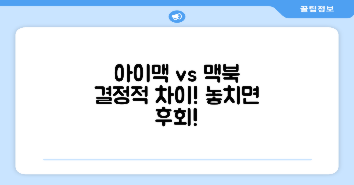 아이맥, 맥북과 무엇이 다를까?