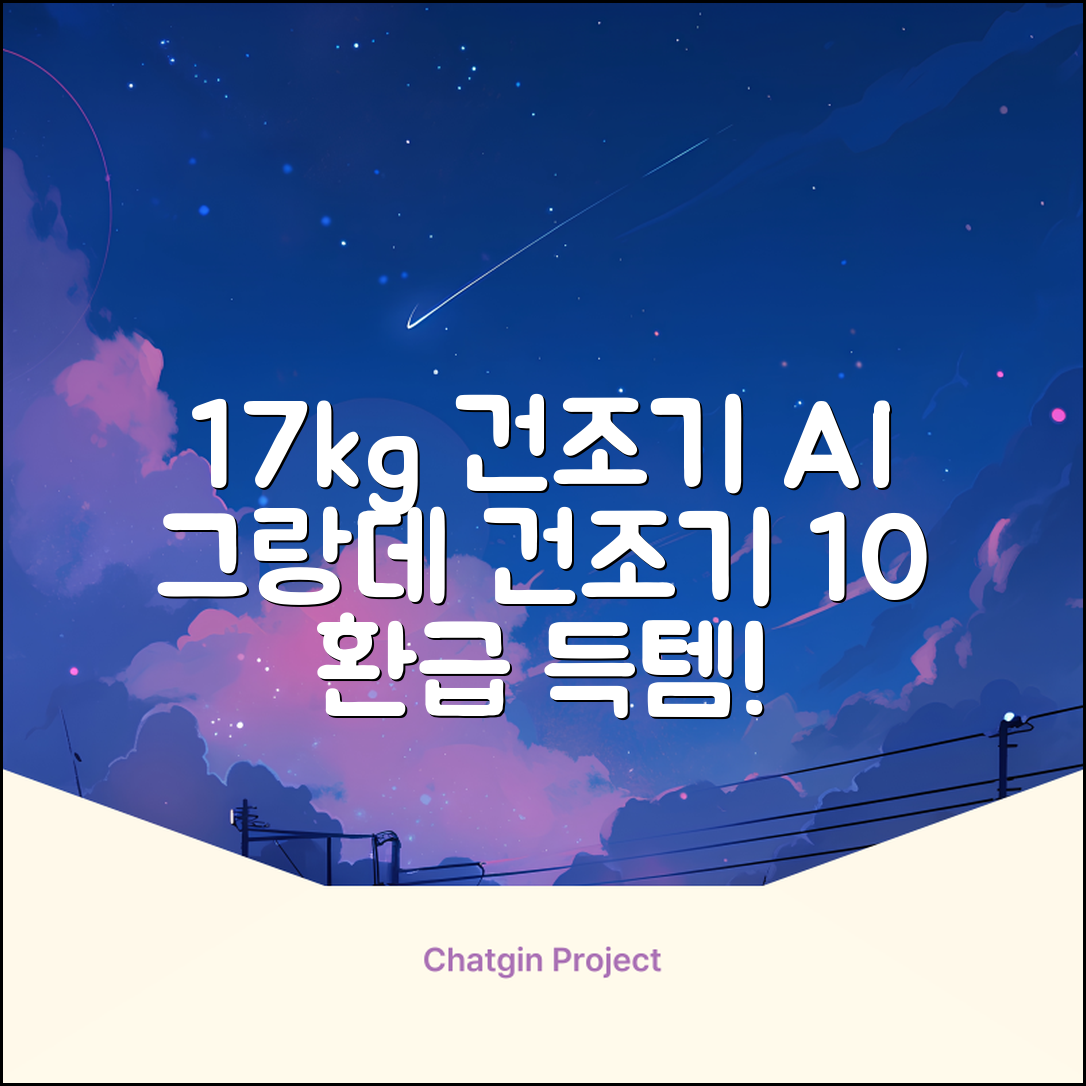 [10% 환급가전] 삼성전자 그랑데 건조기 AI 이녹스 DV17T8740BP 17kg 방문설치 추천 리뷰