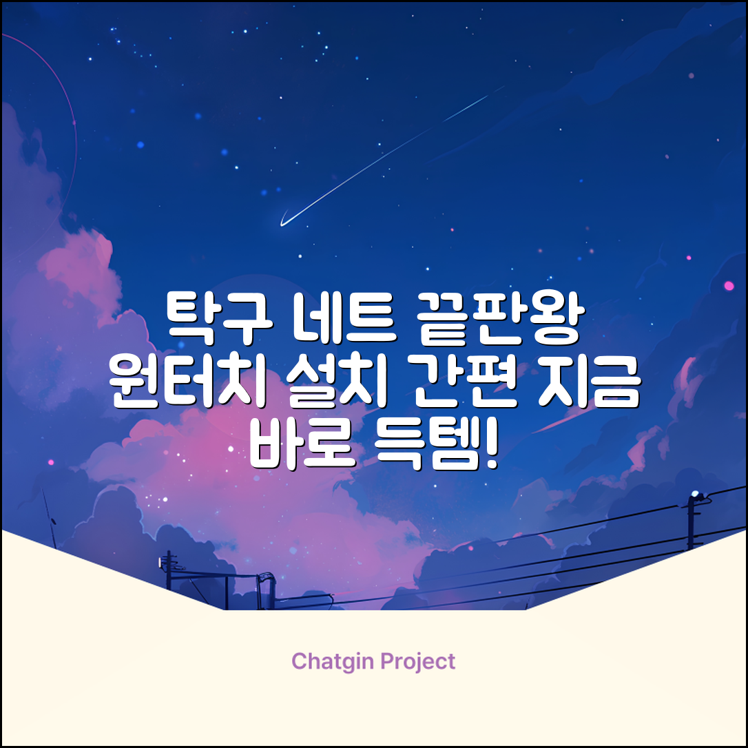 원터치 탁구 지주 네트 휴대용 탁구네트 세트, 1개, 블랙 추천 리뷰