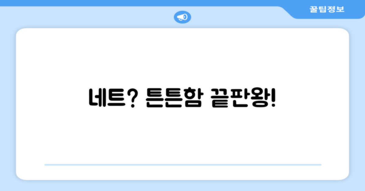 네트, 튼튼함을 확인하세요