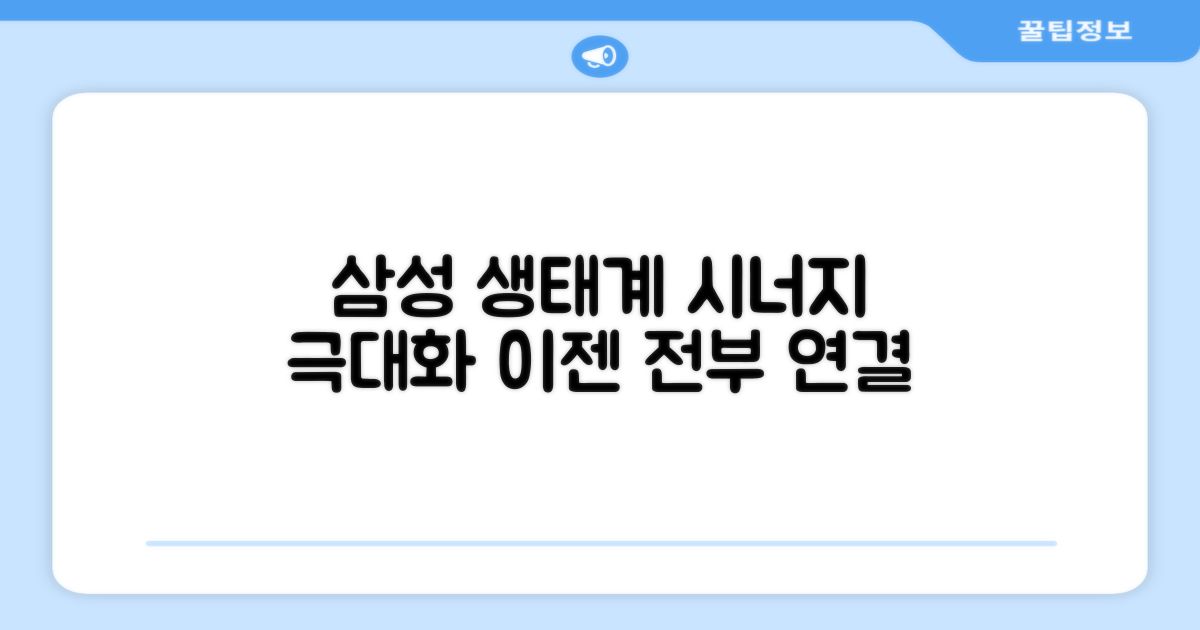 삼성 생태계, 시너지 효과 극대화