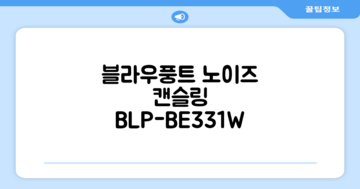 블라우풍트 ENC 노이즈 캔슬링 블루투스 이어폰, BLP-BE331W, 화이트 추천 리뷰
