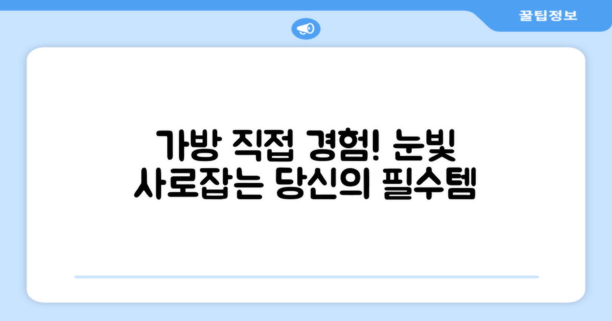 이 가방을 직접 경험하세요