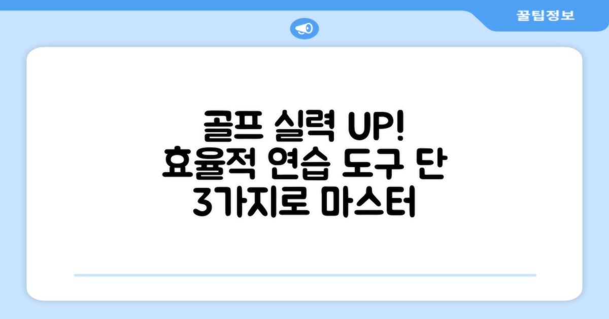 효율적인 골프 연습 도구