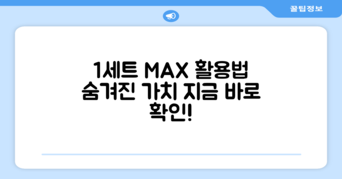 1세트 최적 활용
