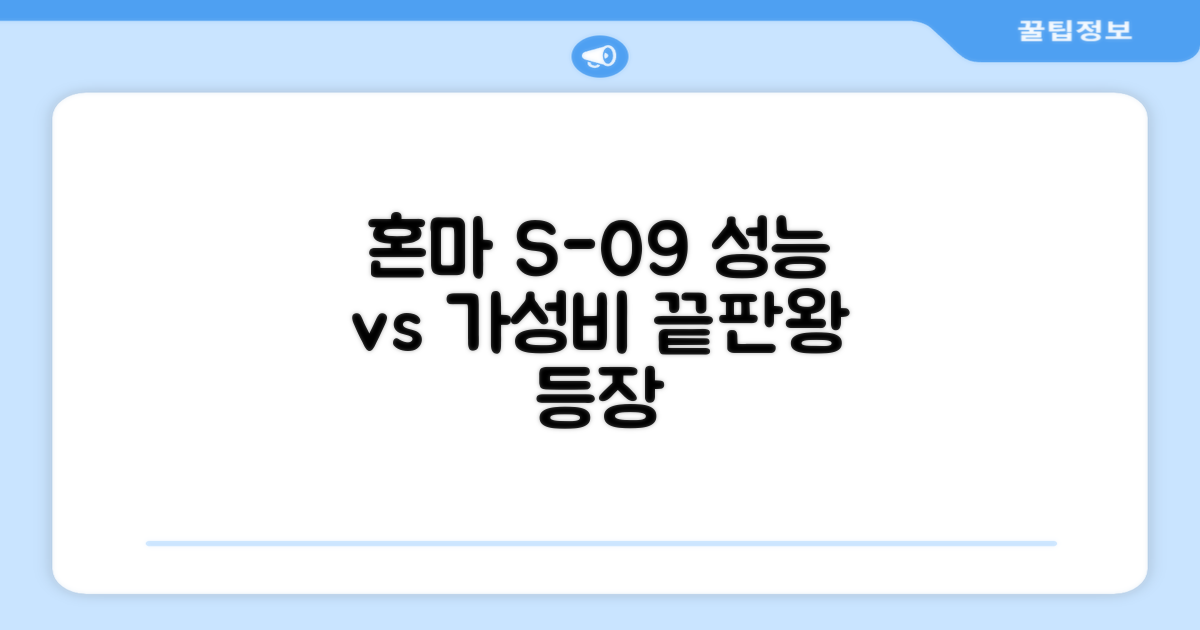 혼마 S-09: 성능 vs 가성비