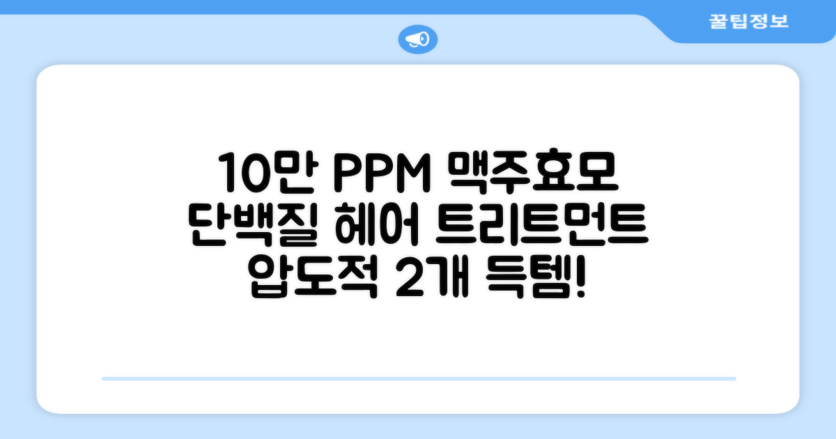 바이아우어 10만 PPM 단백질 맥주효모 헤어트리트먼트, 1L, 2개 추천 리뷰