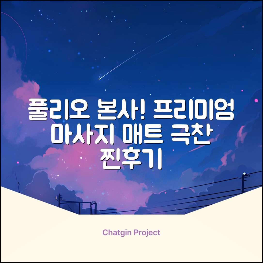 [풀리오 본사] 풀리오 프리미엄 마사지 매트 추천 리뷰