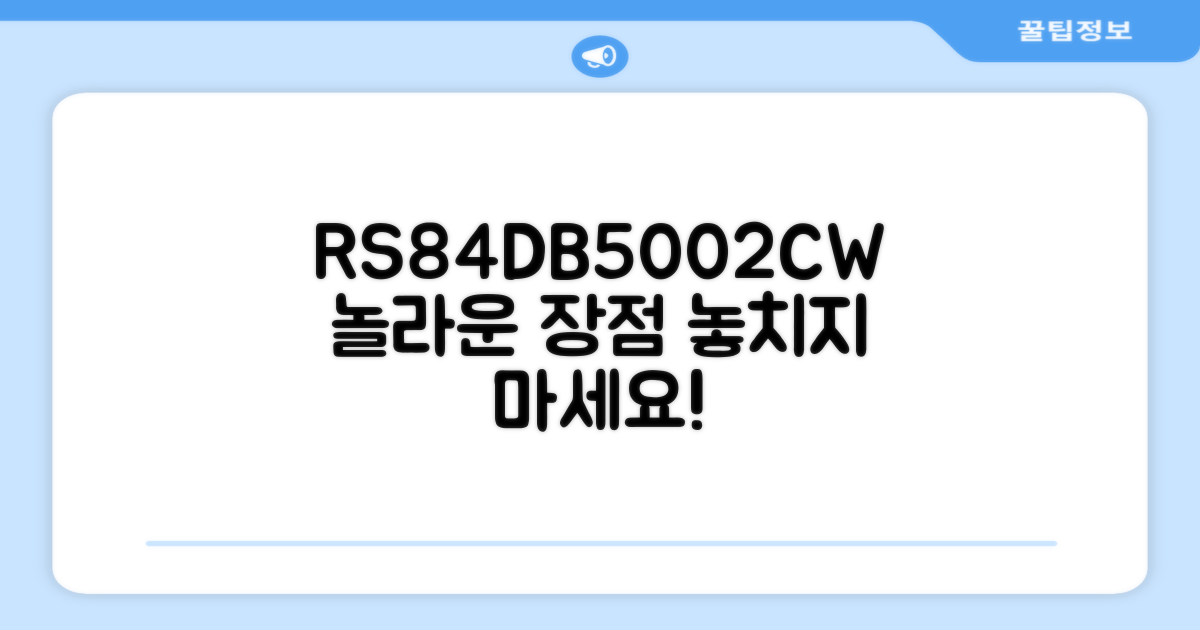 RS84DB5002CW 장점