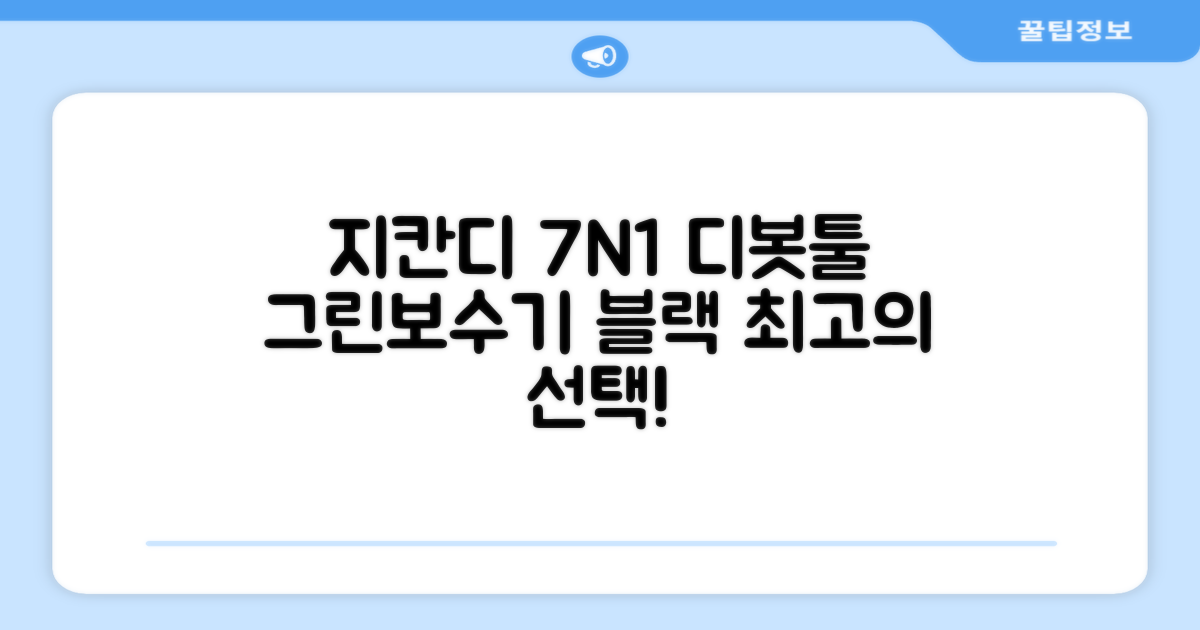 지칸디 골프 7N1 디봇툴 그린보수기 디봇수리기, 1개, 블랙 추천 리뷰