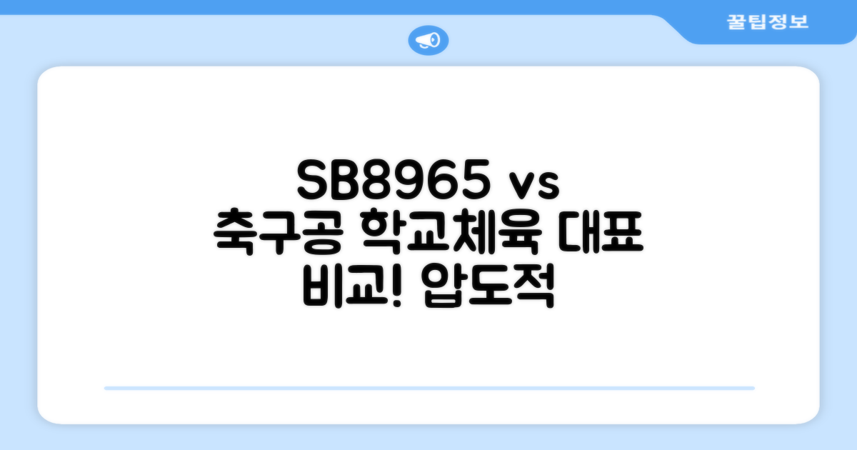 학교체육, SB8965 vs 타 축구공