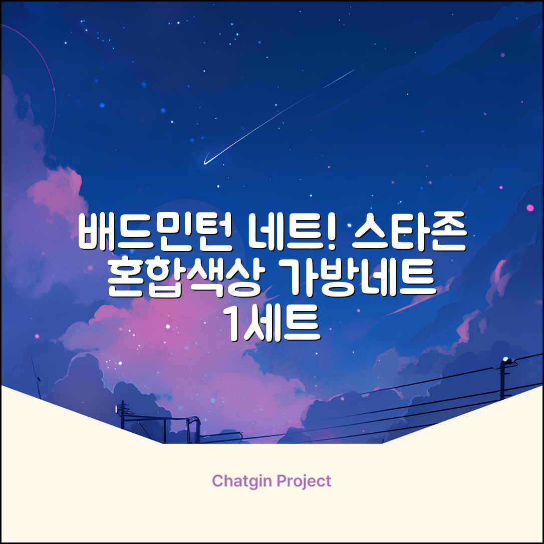 스타존 배드민턴 그물 네트 + 가방, 혼합색상, 1세트 추천 리뷰