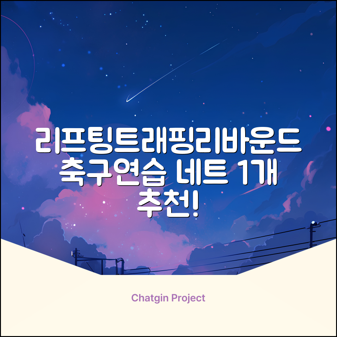 축구 리프팅 트래핑 리바운더 리바운드 네트, 1개 추천 리뷰