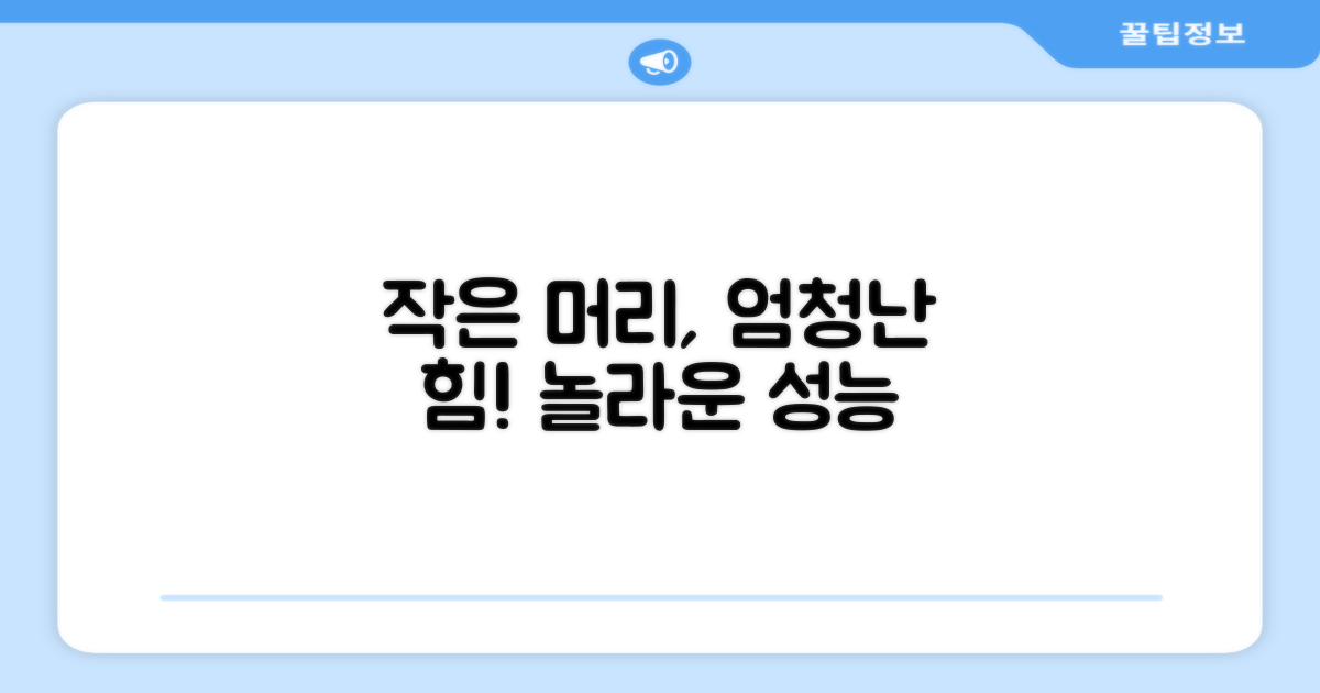 작은 머리의 놀라운 성능