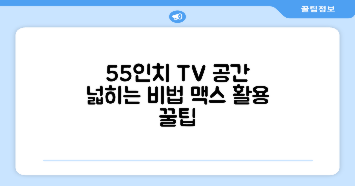 55인치 TV, 공간 활용법
