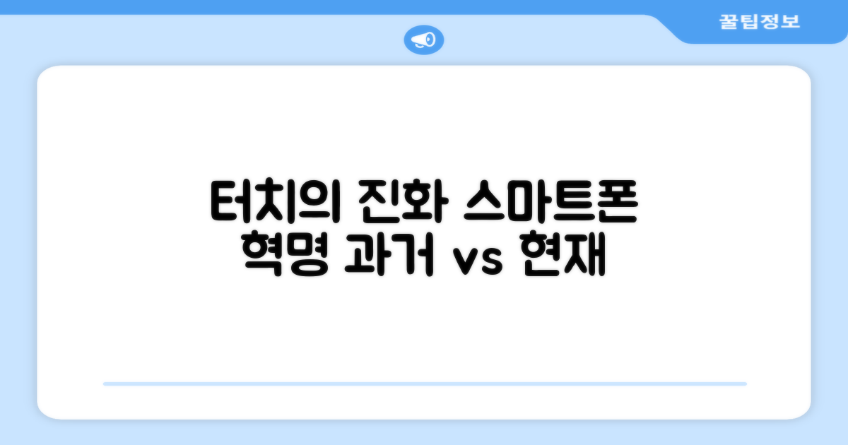 스마트폰 터치, 과거와 현재