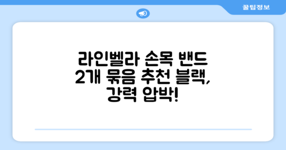 라인벨라 의료용 손목 압박용 밴드 블랙, 2개 추천 리뷰