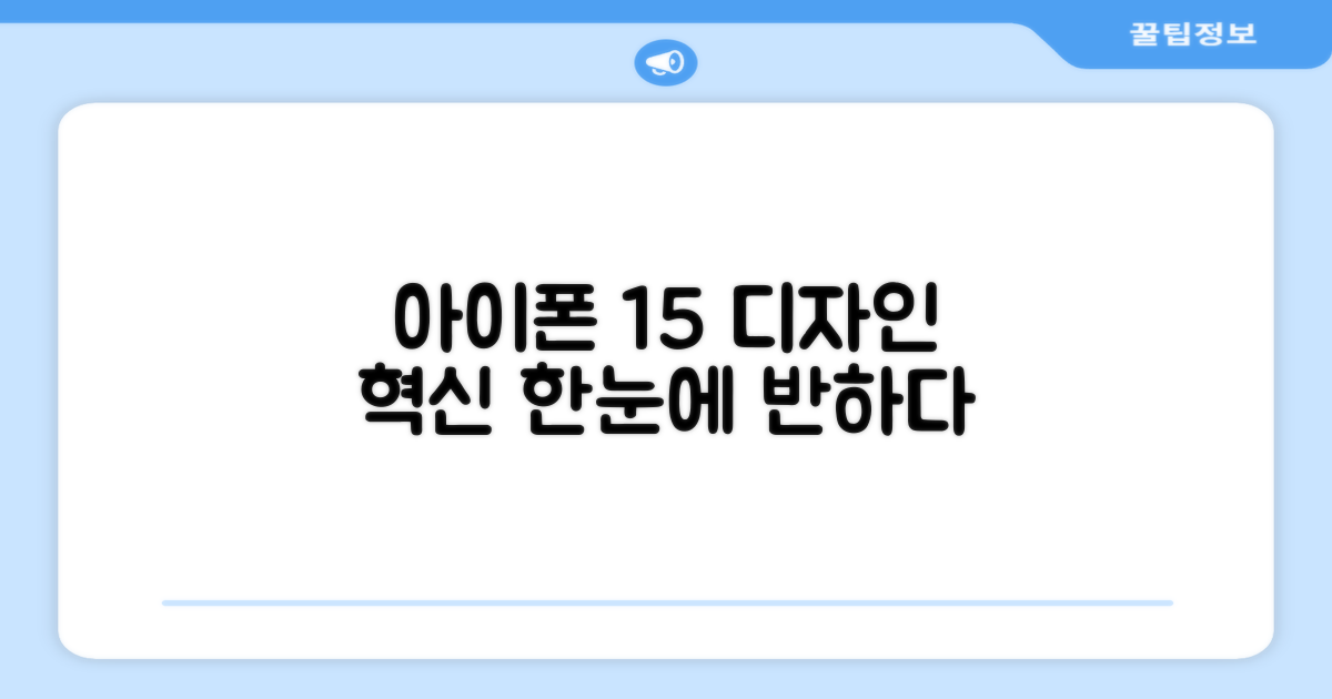 아이폰 15, 디자인의 진화