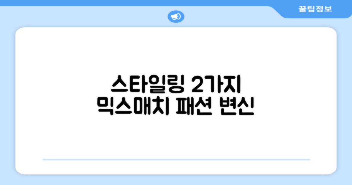 2가지 스타일링, 믹스매치