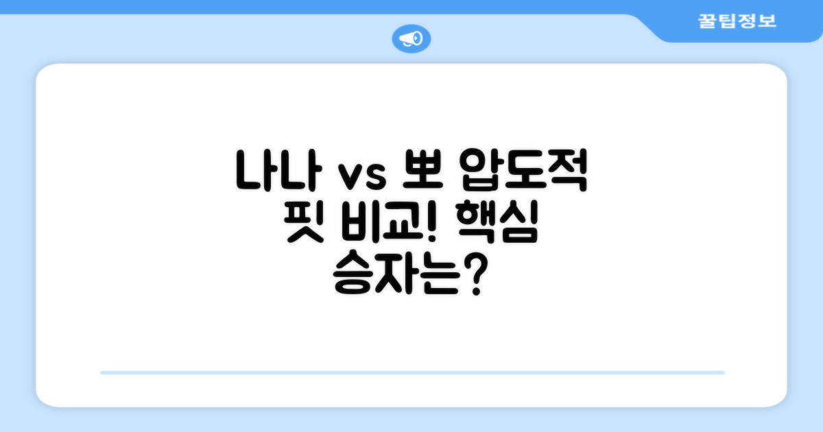 나나, 뽀 핏 비교 분석