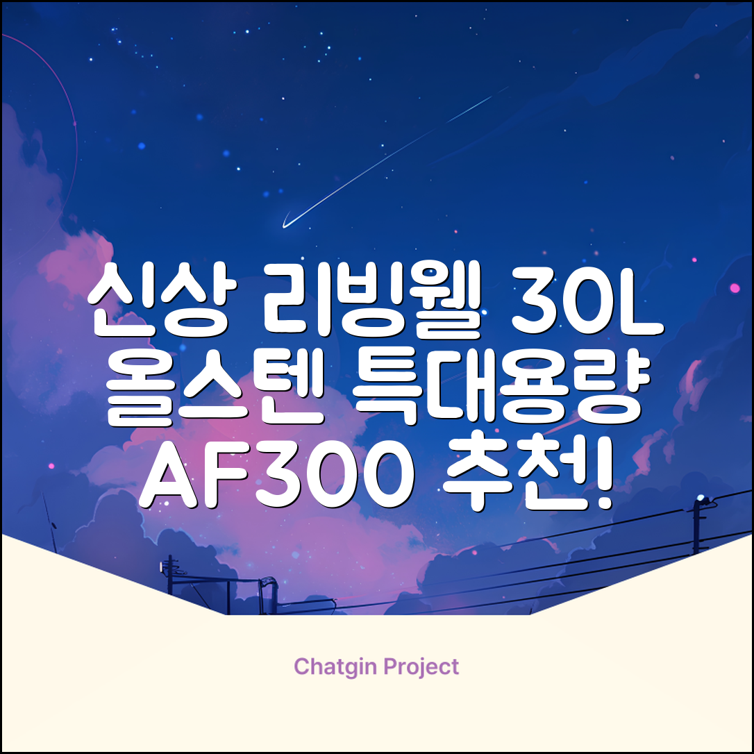 [최신형]리빙웰 30L 특대용량 신제품 올스텐 에어프라이어 AF300 추천 리뷰